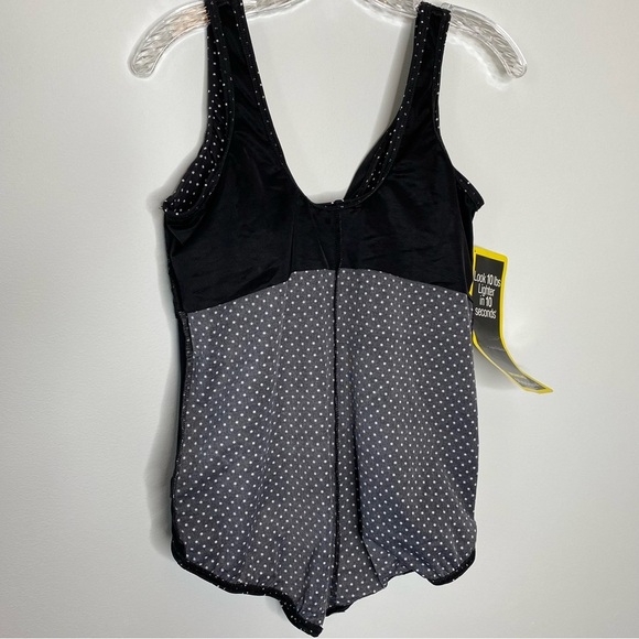 Miraclesuit Black and White Polka Dot Swimsuit - Picture 13 of 16